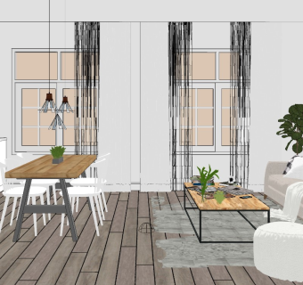 808 宜家北欧风格厨房餐厅